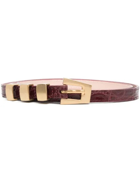 Viv crocodile-embossed belt | Farfetch Global