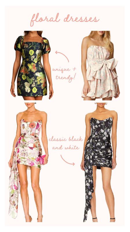 Floral homecoming dresses for teen girls! More on DoSayGive.com 

#LTKwedding #LTKunder50 #LTKunder100