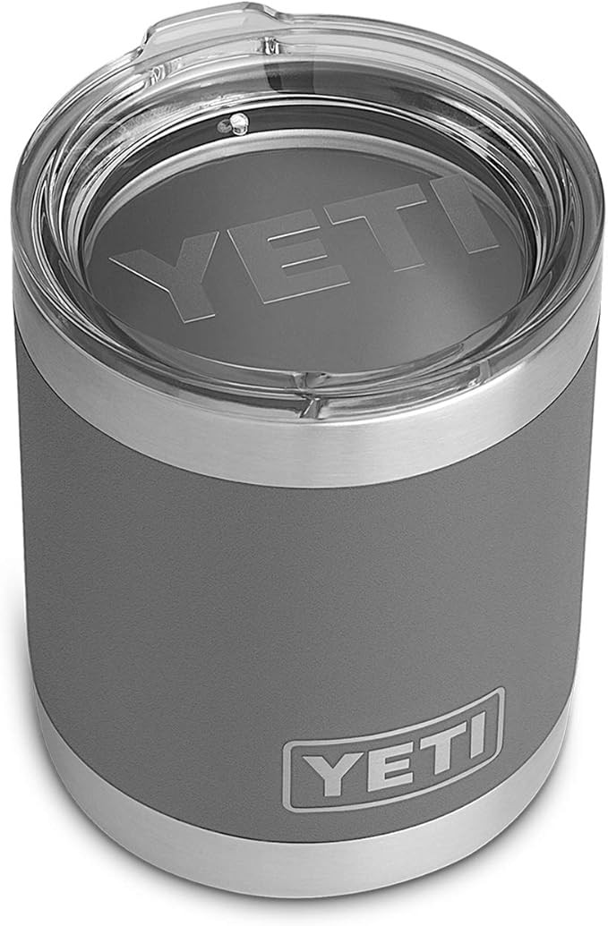 YETI Rambler 10 oz Lowball, Vacuum Insulated, Stainless Steel with Standard Lid | Amazon (US)