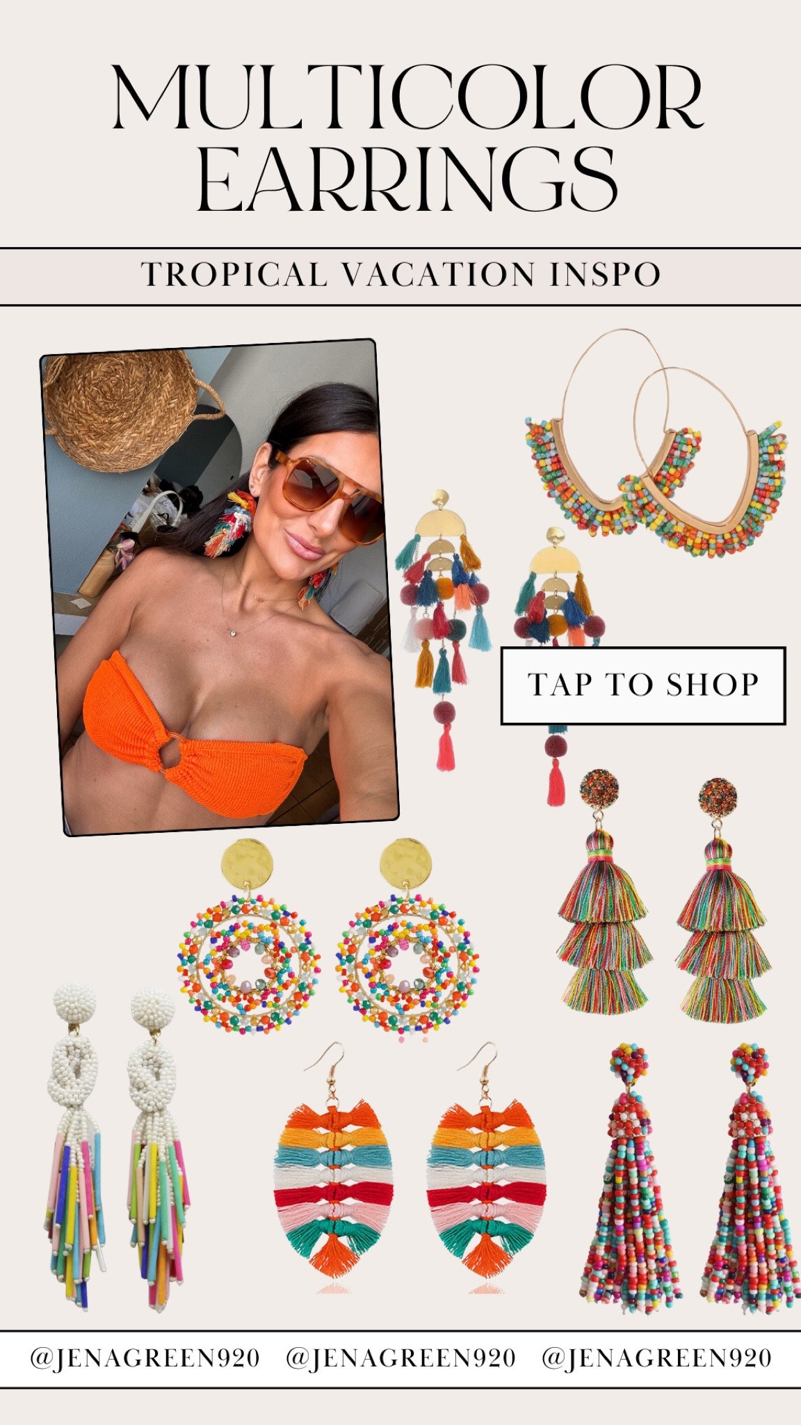 Multicolor Earrings | Beach Earrings | Vacation Earrings | Statement Jewelry 

#LTKFindsUnder50 #LTKSwim #LTKStyleTip