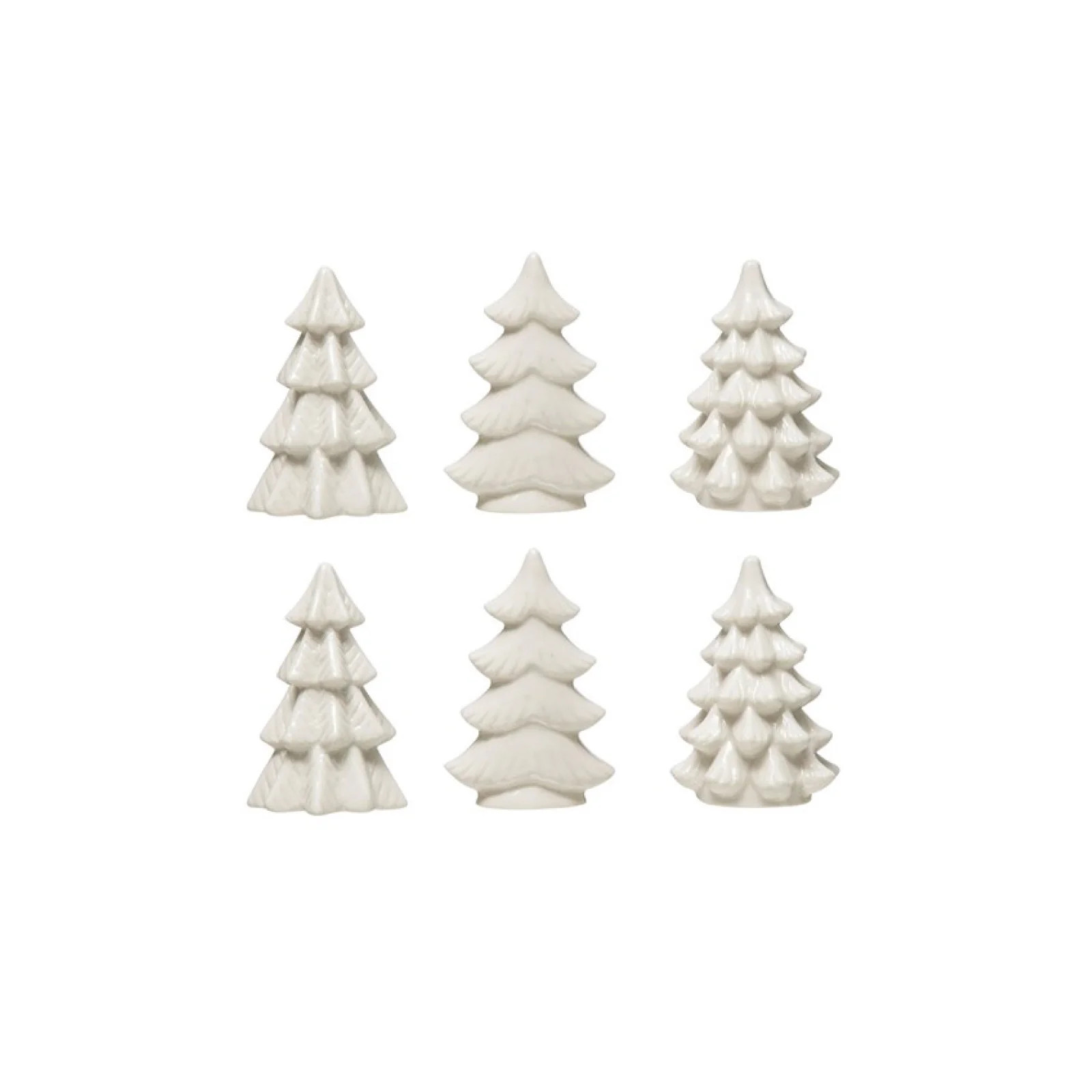 White Stoneware Tree Set | Brooke and Lou