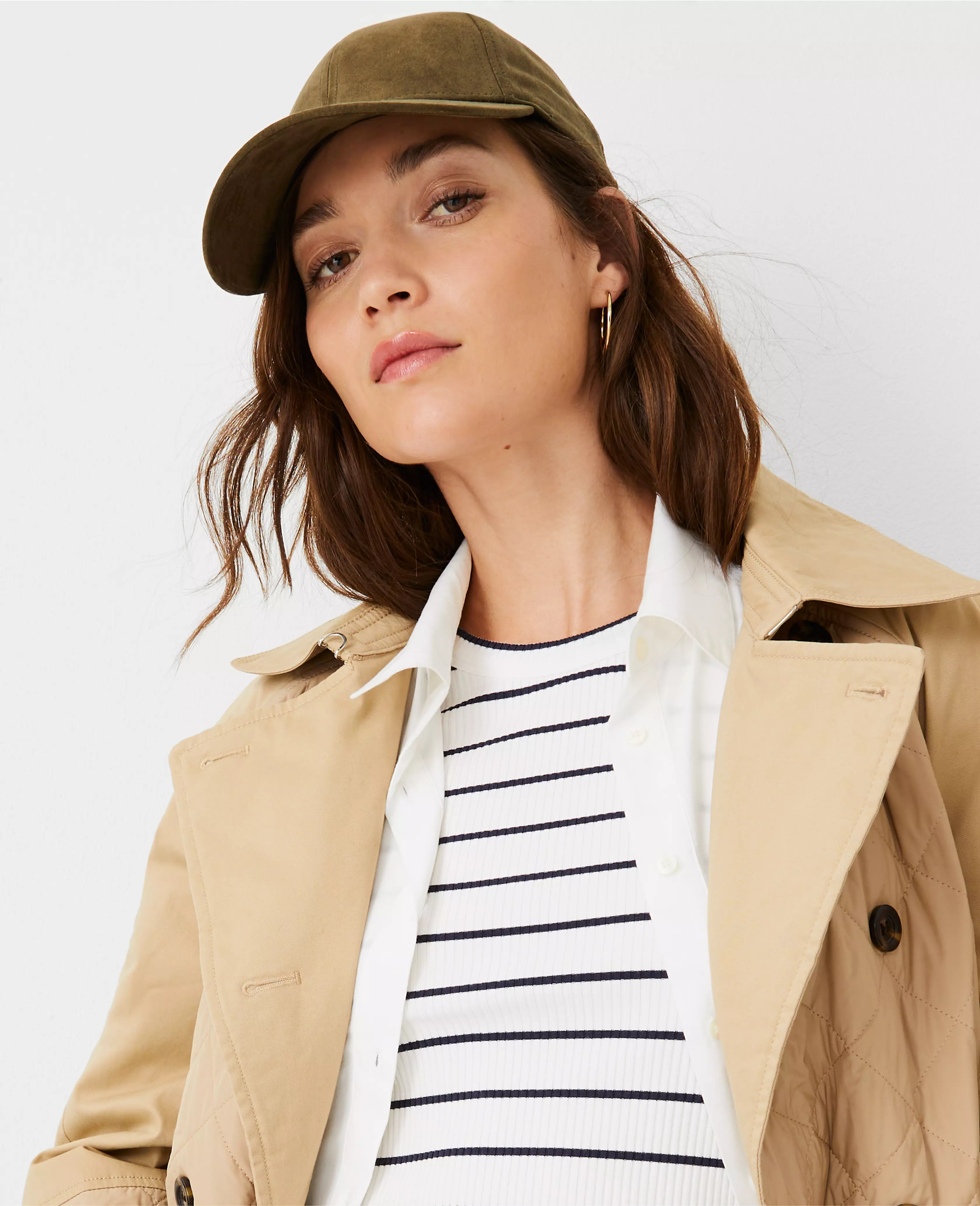 AT Weekend Microsuede Baseball Hat | Ann Taylor (US)