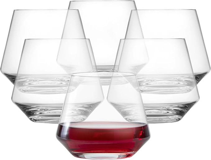 ZWIESEL GLAS Pure Stemless Burgundy Glass (Set of 6), Elegant Wine Glasses for Red Wine, Dishwash... | Amazon (US)