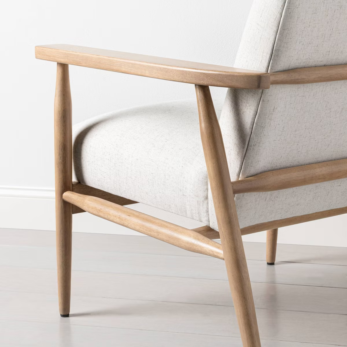 Upholstered Natural Wood Accent Chair - Hearth & Hand™ with Magnolia | Target