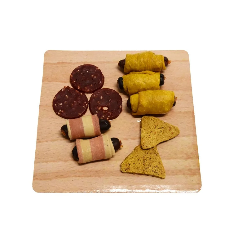 Vibrant Life Bark-uterie Treats Chews for Dogs, Mixed Bacon Wrapped Sausages, Cheese Slices, Pigs... | Walmart (US)