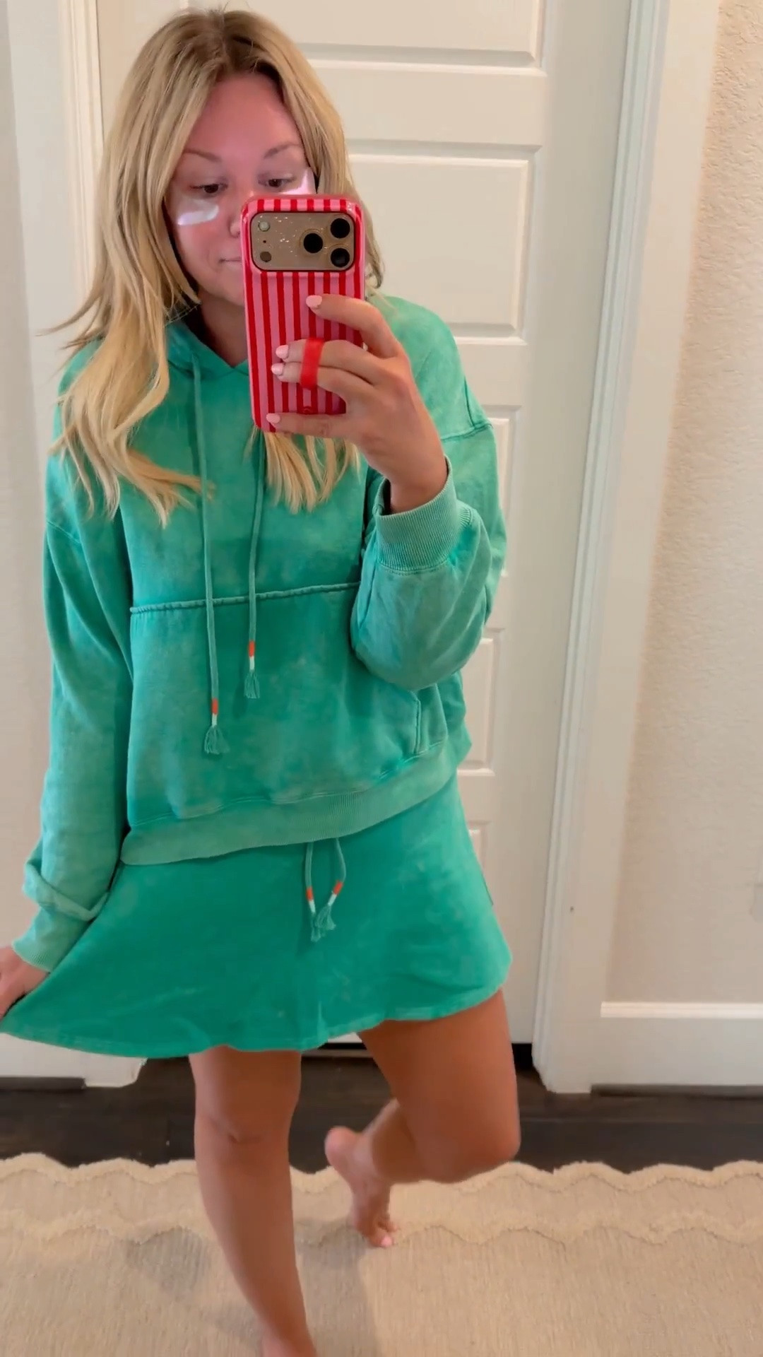 The cutest set!! a size up to a large in the top, and the skort is true to size @walmartstyle @walmart
