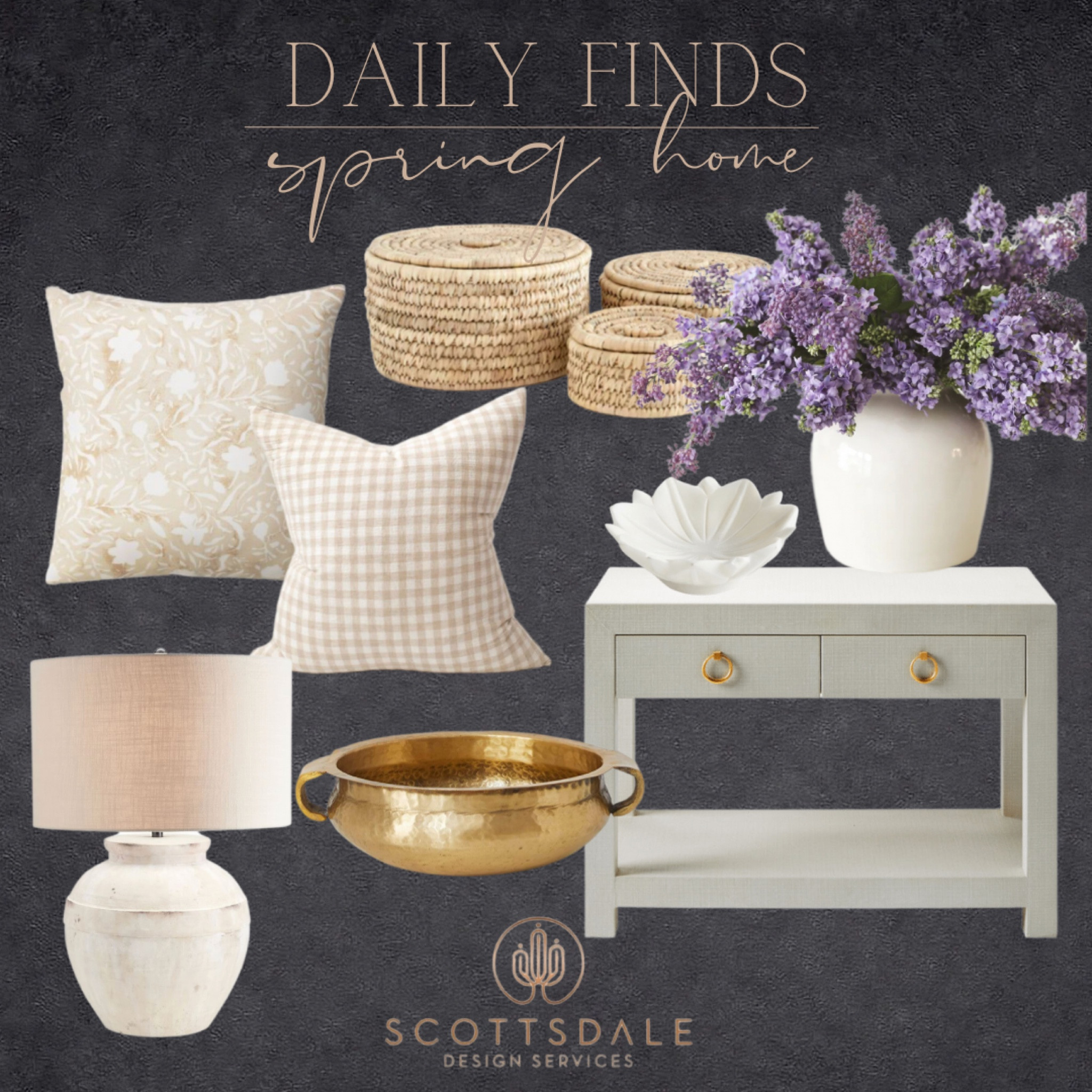 Spring home finds!🤍

Home decor, spring decor, nightstand, lilacs, easter decor, lidded basket, lamp, brass bowl, throw pillow, ruffle bowl, bedroom decor

#LTKunder100 #LTKhome #LTKunder50