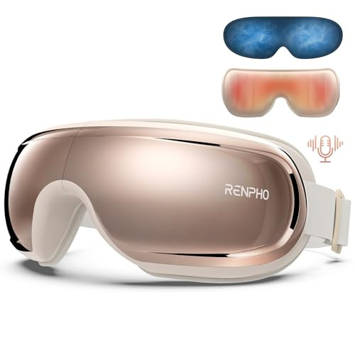 RENPHO Eye Massager with Heat and Cooling Voice Control, Gifts for Women Father Men Dad Husband, FSA Eligible HSA, Eye Mask for Migraine Relief, Eye Care Dry Eye Relax Reduce Strain, Eyeris 3 | Amazon (US)