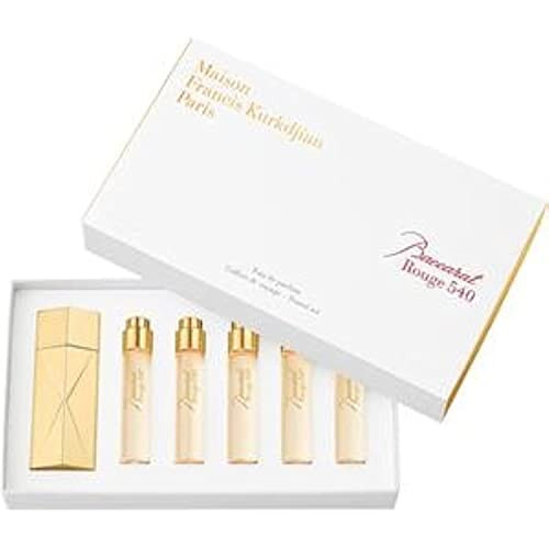 Maison Francis Kurkdjian Baccarat Rouge 540 Travel Set Eau de Parfum Plus Gold Globe Trotter Case, 6 Count | Amazon (US)