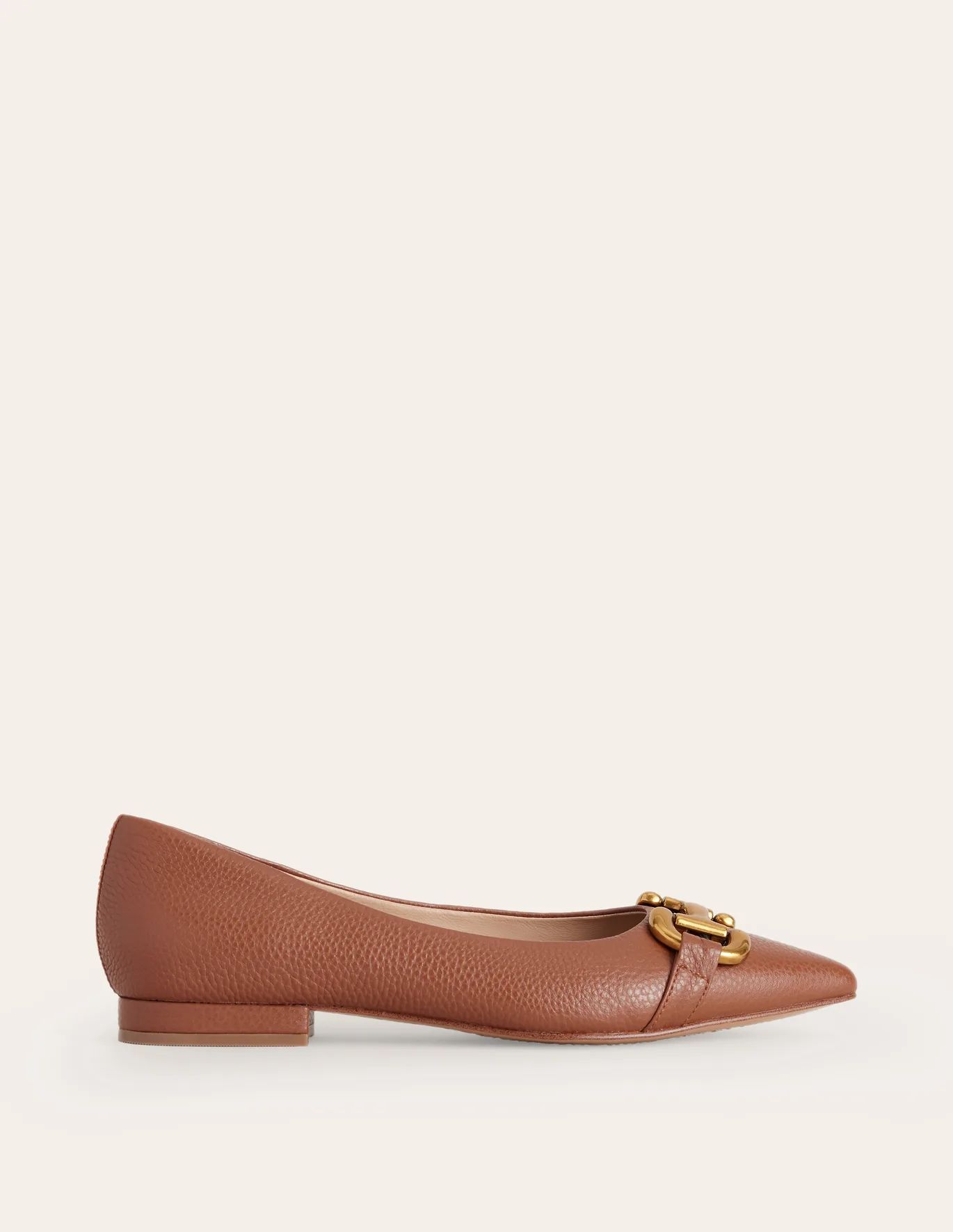 Iris Snaffle Ballet Flat - Tan | Boden US | Boden (US)