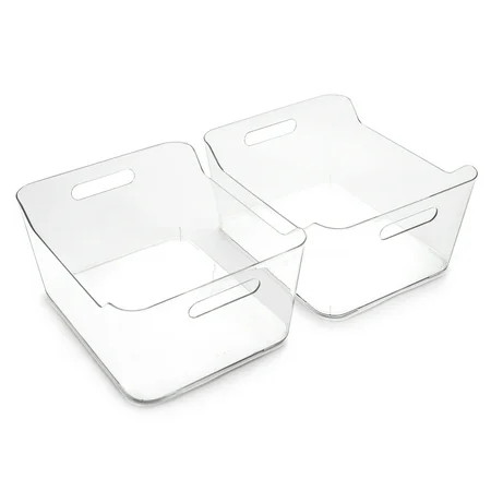 BINO | Plastic Storage Bins X-Large - 2 Pack | THE SOHO COLLECTION | Multi-Use Organizer Bins | Pant | Walmart (US)