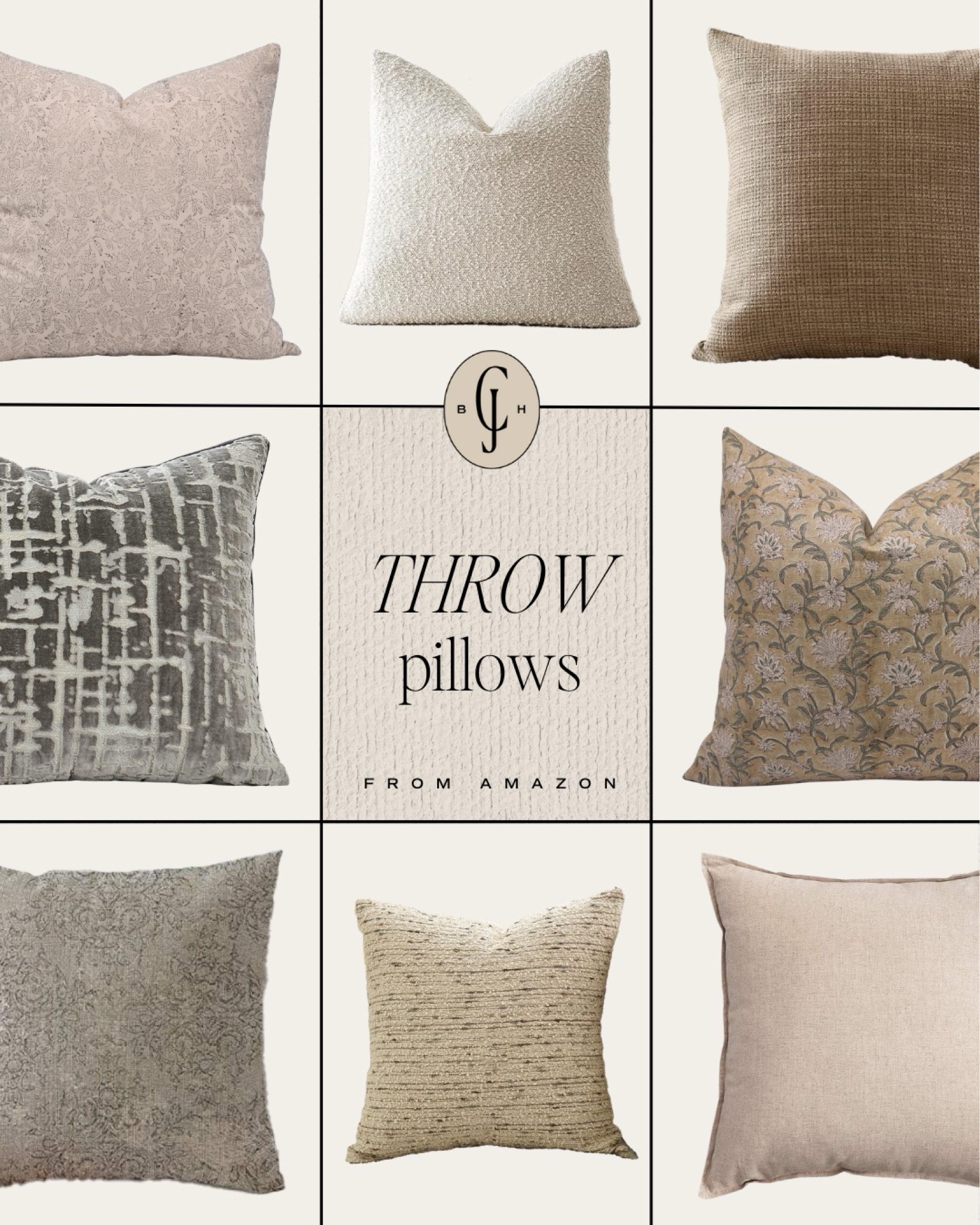 Amazon throw pillows 
