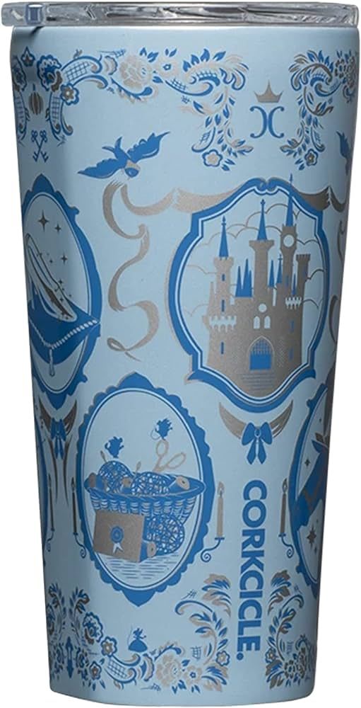 Corkcicle Disney Princess Cinderella Travel Tumbler, Insulated Water Bottle with Lid, Spill Proof... | Amazon (US)