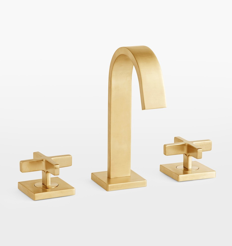 Yaquina Cross Handle Widespread Bathroom Faucet | Rejuvenation