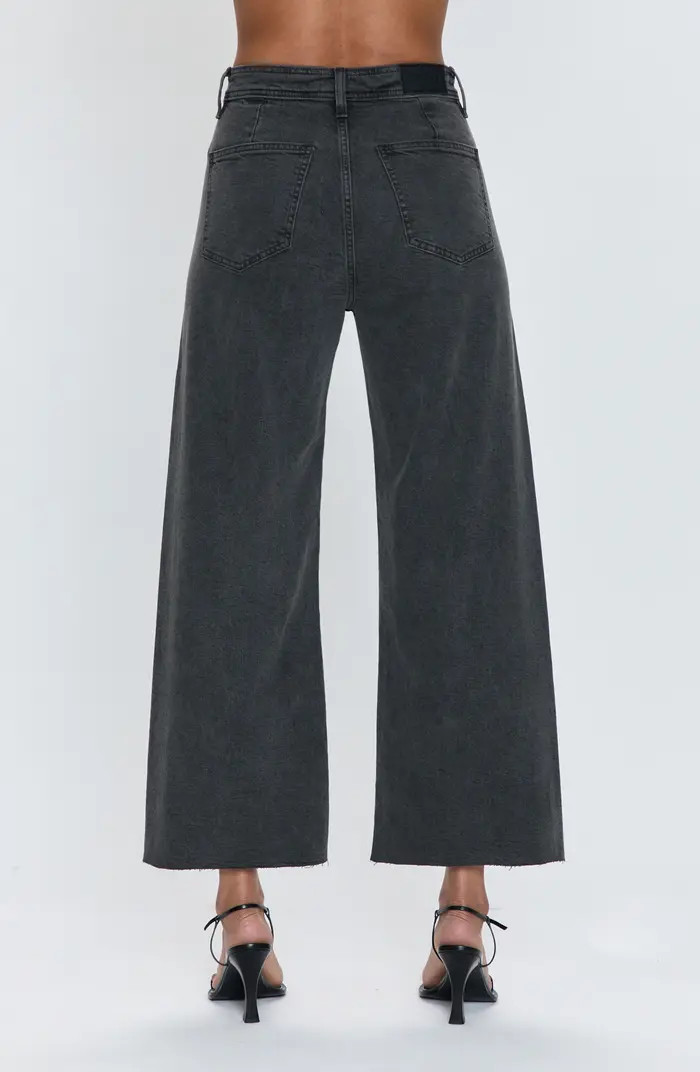 Penny High Waist Raw Hem Wide Leg Jeans | Nordstrom