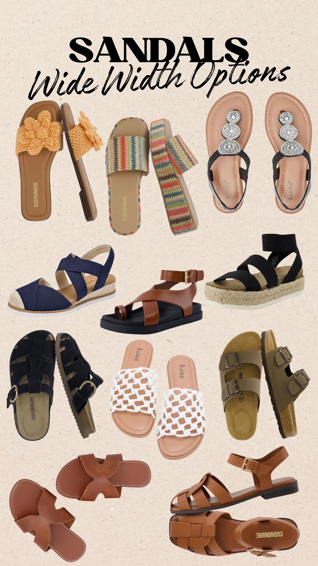 Request for wide width summer sandals for women! All from Amazon and includes some closed toe options as well!!

#LTKSeasonal #LTKSaleAlert #LTKootd