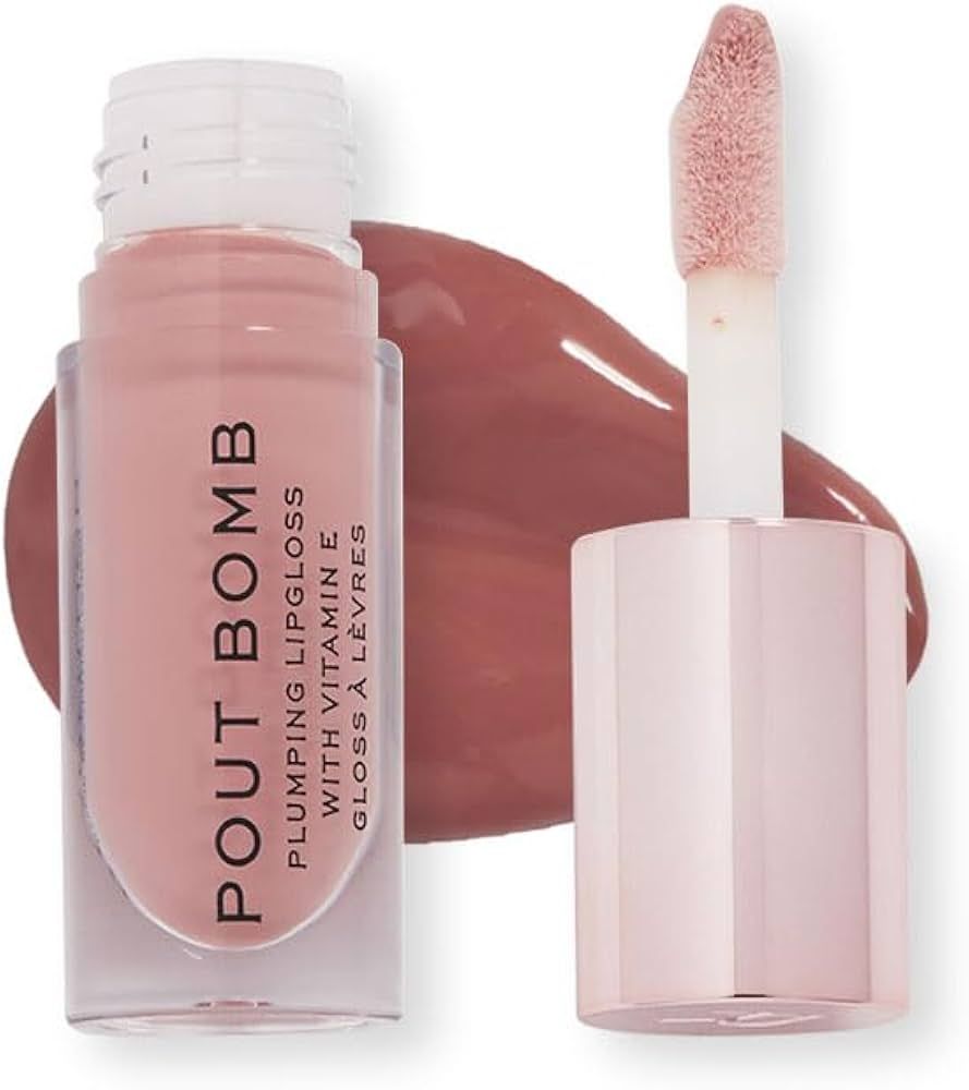 Revolution, Pout Bomb Plumping Lipgloss, High Shine, Rich Glossy Pigment, Infused with Vitamin E,... | Amazon (US)