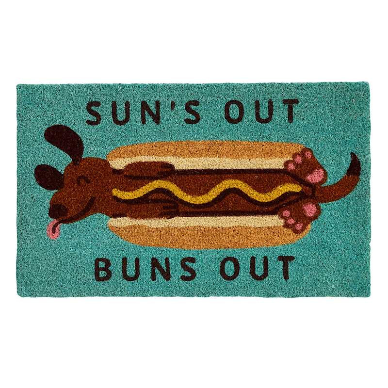 Suns Out Buns Out Coir Doormat, 18x30 | At Home