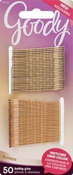 Goody SlideProof Bobby Pins - 50 Ct, Metallic Blonde, High Gloss Bobby Hair Pins for Styling, Loc... | Amazon (US)