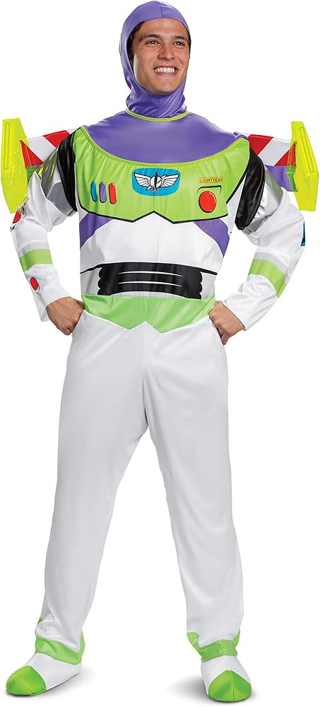 Disguise Men's Toy Story Buzz Lightyear Deluxe Costume, Officially Licensed Toy Story Costume for... | Amazon (US)