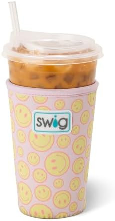Swig Life Medium Iced Cup Coolie, Standard 22oz Iced Coffee Cup Insulator Sleeve with Handle, Neo... | Amazon (US)