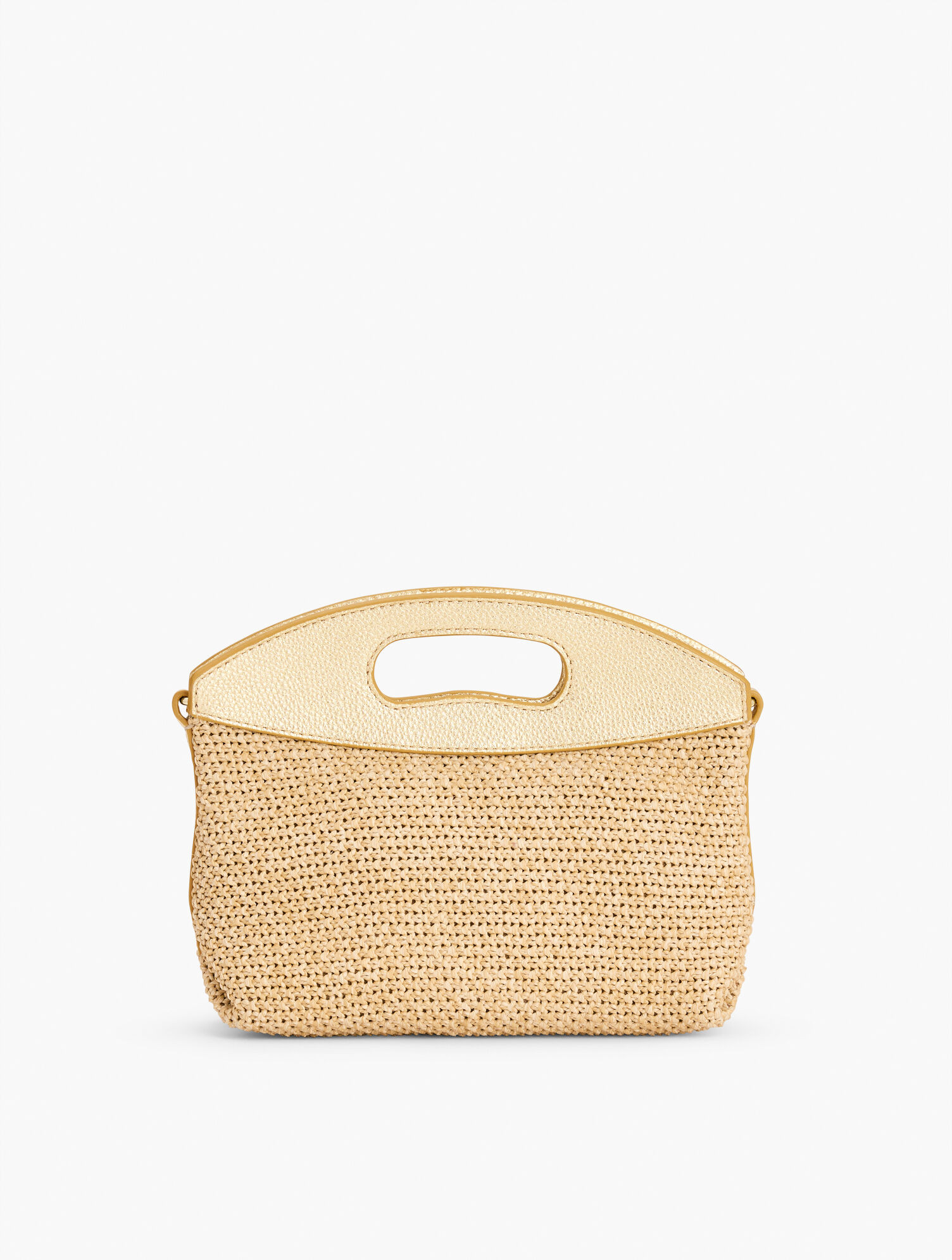 Metallic Chunky Straw Crossbody | Talbots