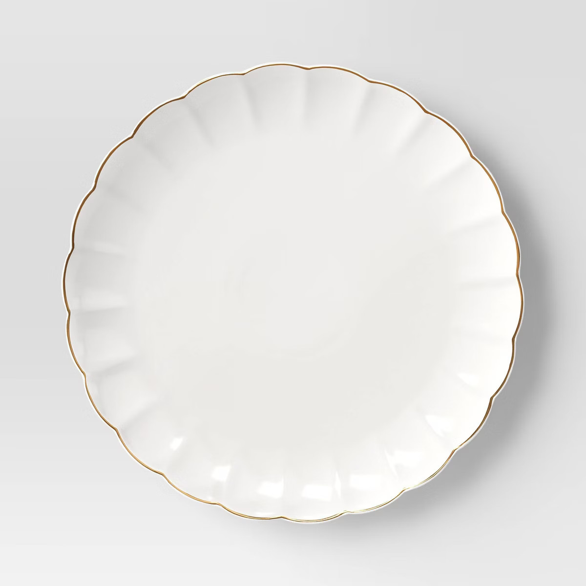 Serve Platter Scalloped Gold Rim - Threshold™ | Target