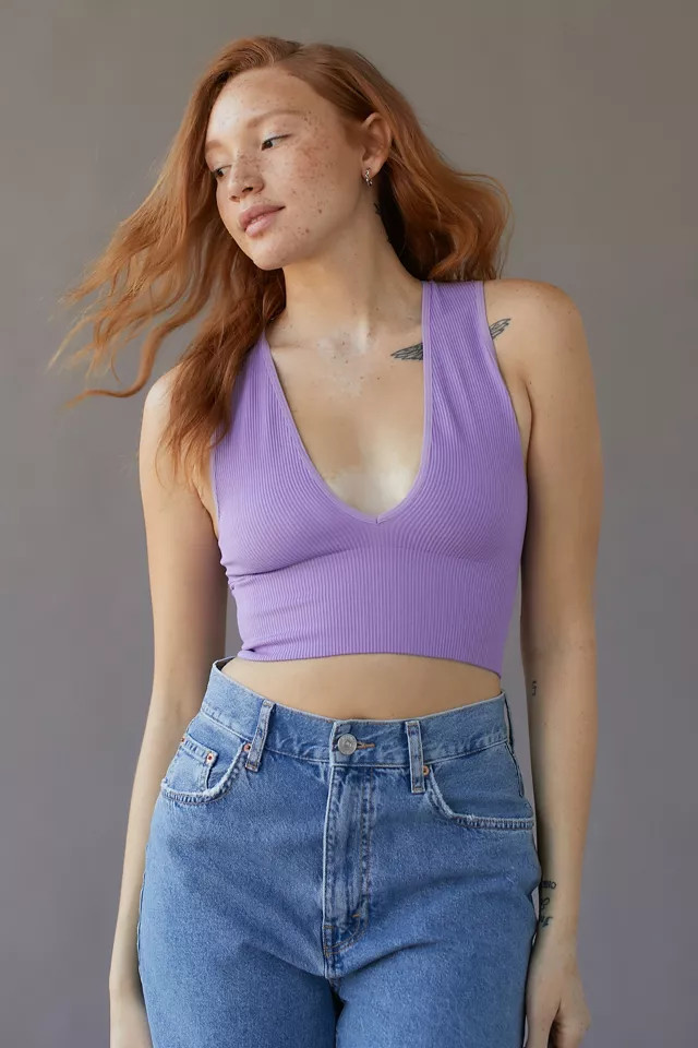 Out From Under Hailey Seamless Plunging Bra Top | Urban Outfitters (US and RoW)
