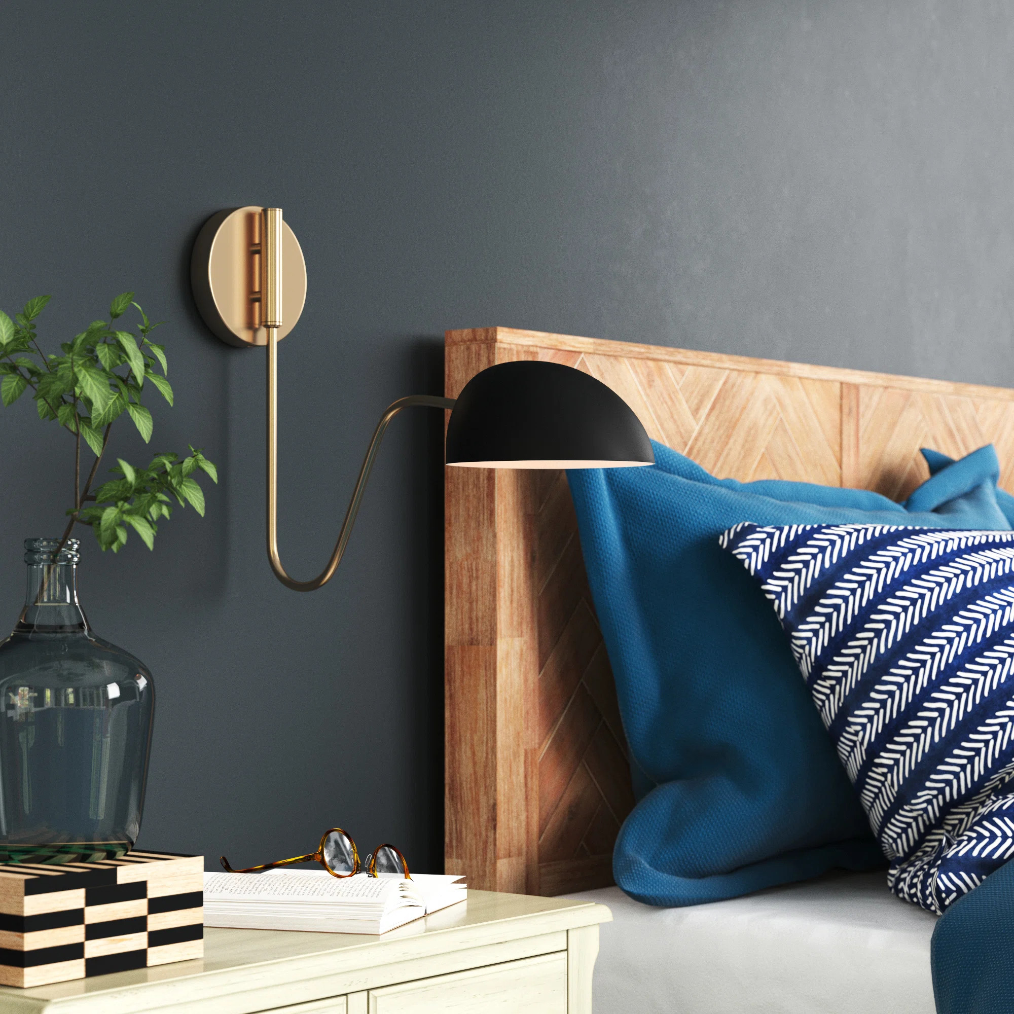 Judson Steel Swing Arm Sconce | Wayfair North America