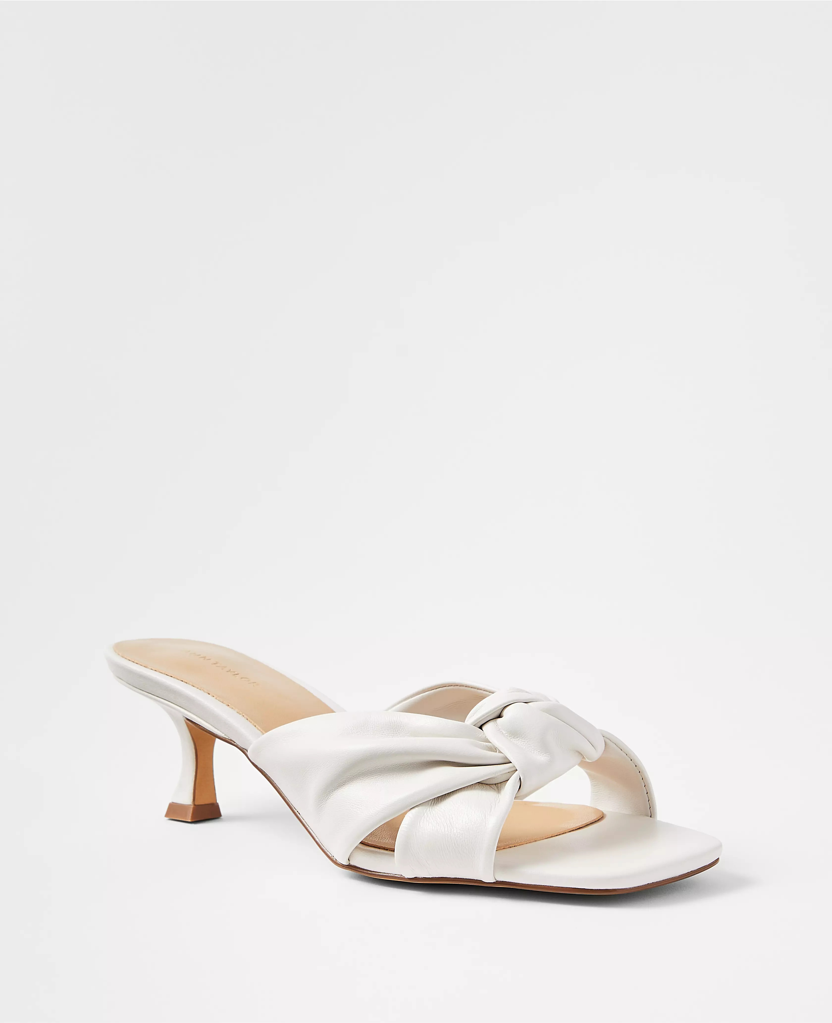 Knotted Leather Sandals | Ann Taylor