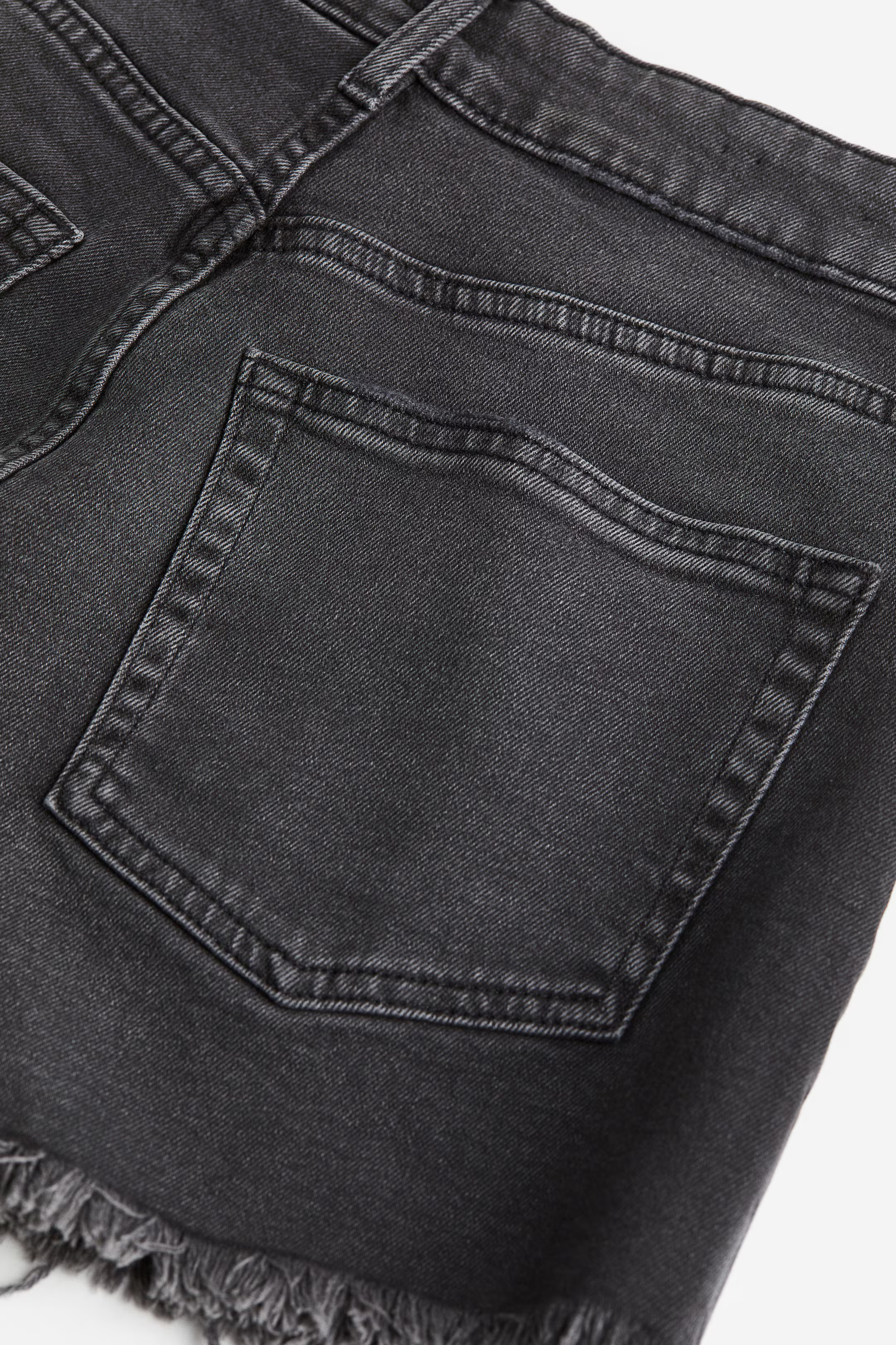 High Waist Denim Shorts - High waist - Short - Black - Ladies | H&M US | H&M (US + CA)