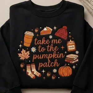 Cozy Fall Embroidered Sweatshirt, Pumpkin Patch Crewneck, Autumn Coffee and Books Pullover, Harve... | Etsy (Global)