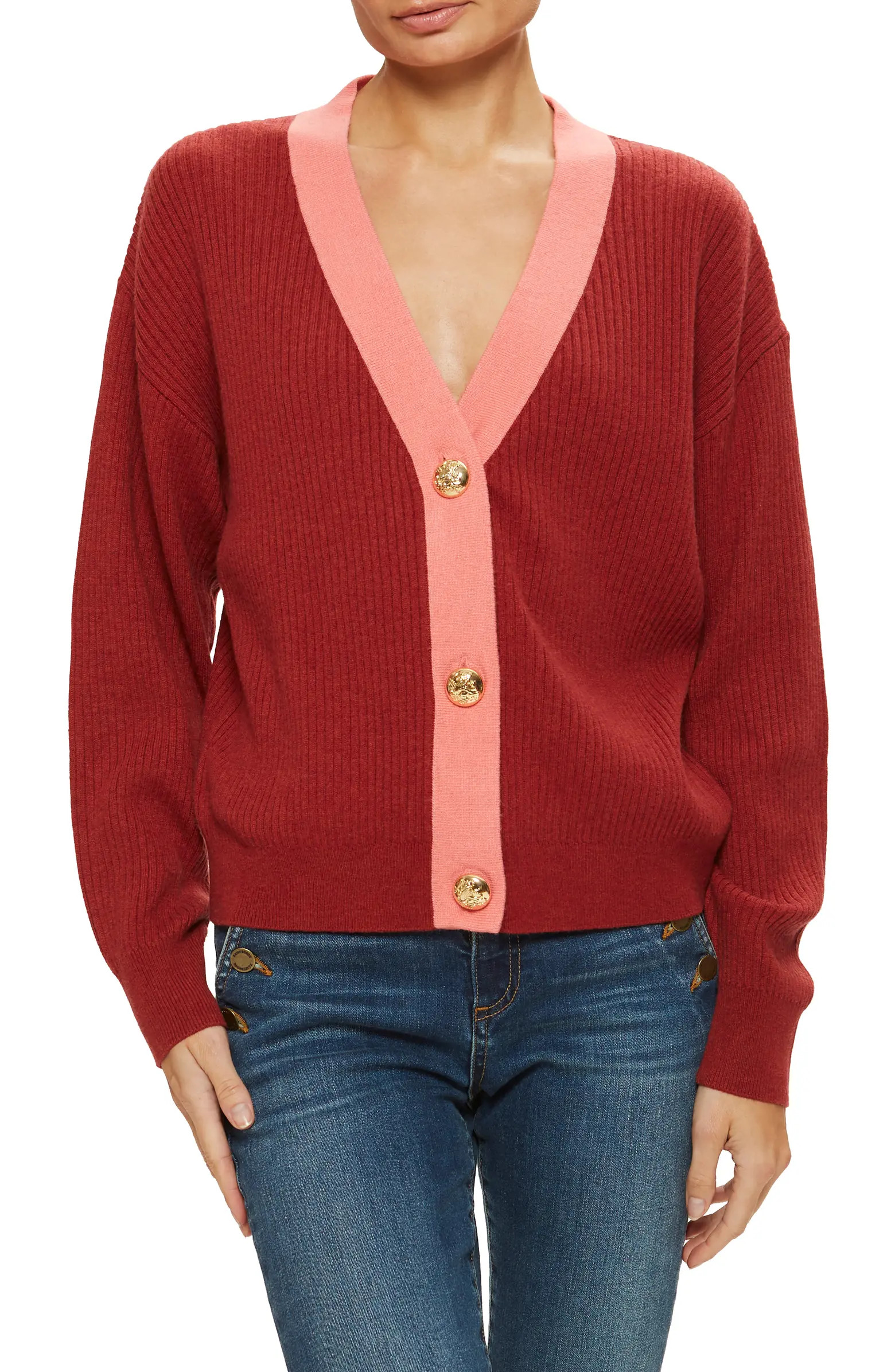 Ramy Brook Nina Contrast Rib Cardigan | Nordstromrack | Nordstrom Rack