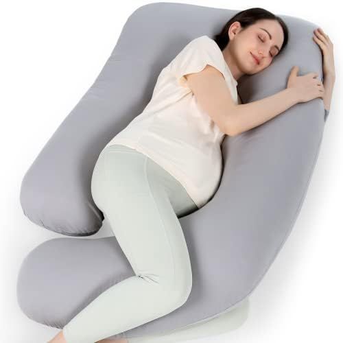 Momcozy Pregnancy Pillows for Sleeping, U Shaped Full Body Pillow for Pregnancy Women with Removable | Amazon (US)