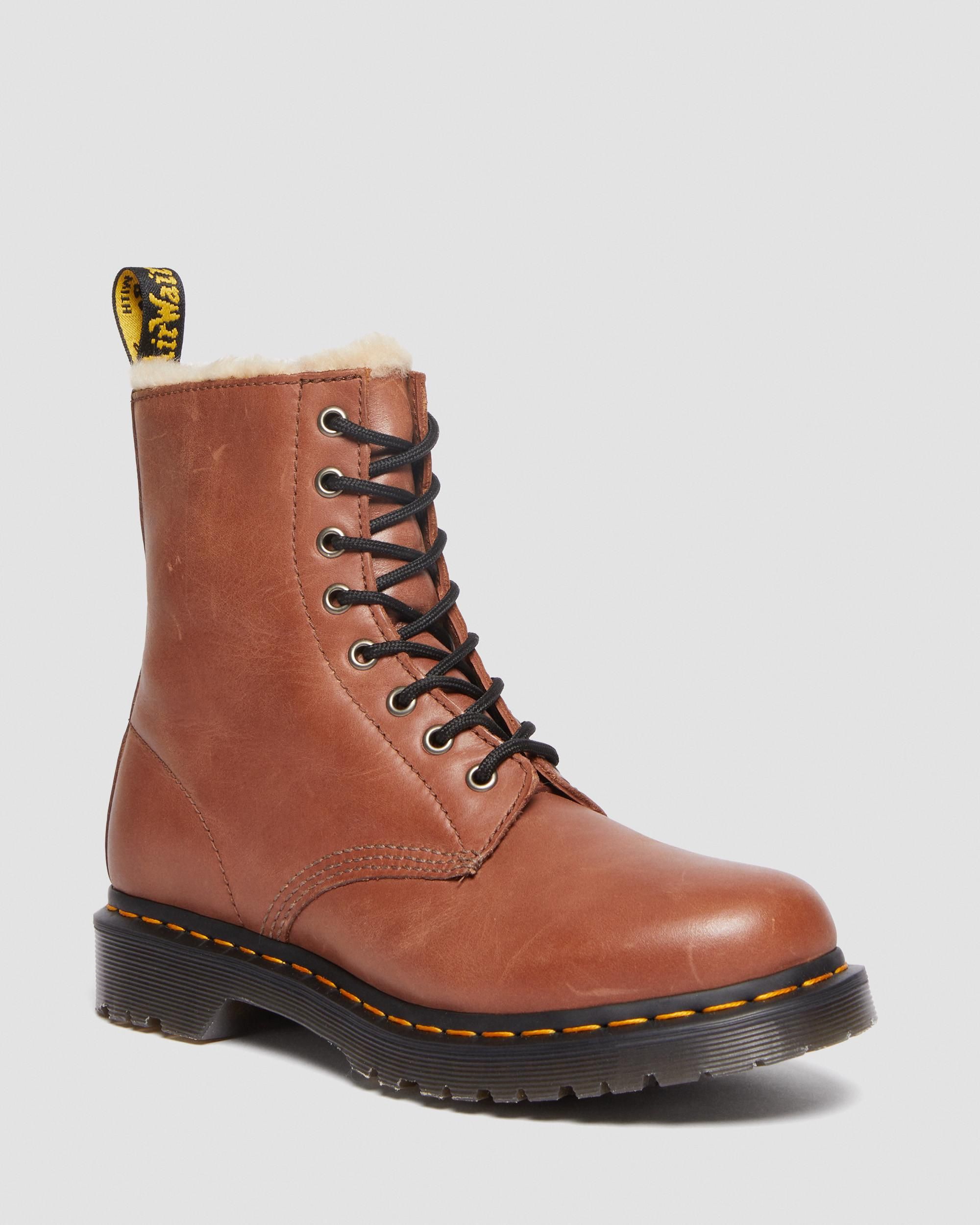 1460 Serena Women's Faux Fur-Lined Leather Boots | Dr. Martens