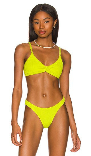 Always Fits Twist Bikini Top in Electric Yellow | Revolve Clothing (Global)