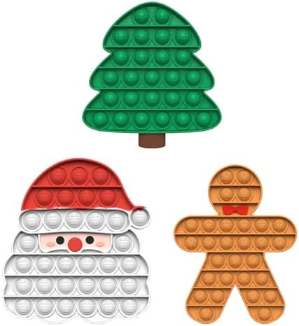 Christmas Bubbles Pop Fidget Toys, Stocking Stuffers Gifts for Grandkids Kids Toddler Boys Girls,... | Amazon (US)