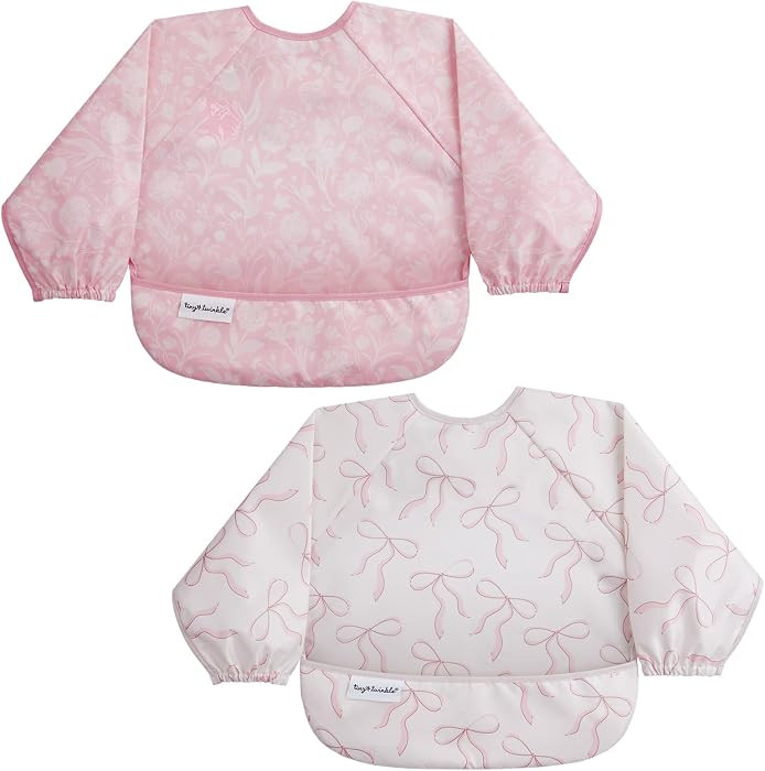 Tiny Twinkle Long Sleeve Bib for Babies & Toddlers | 2-Pack Waterproof Smock Bib for Eating | Mac... | Amazon (US)