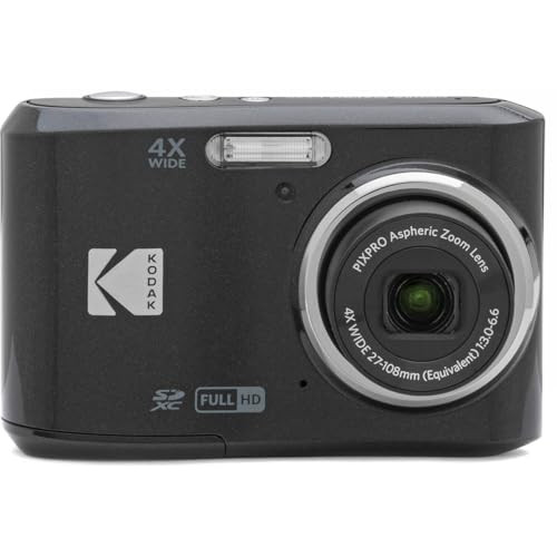 KODAK PIXPRO Friendly Zoom FZ45-BK 16MP Digital Camera with 4X Optical Zoom 27mm Wide Angle and 2.7" LCD Screen (Black) | Amazon (US)