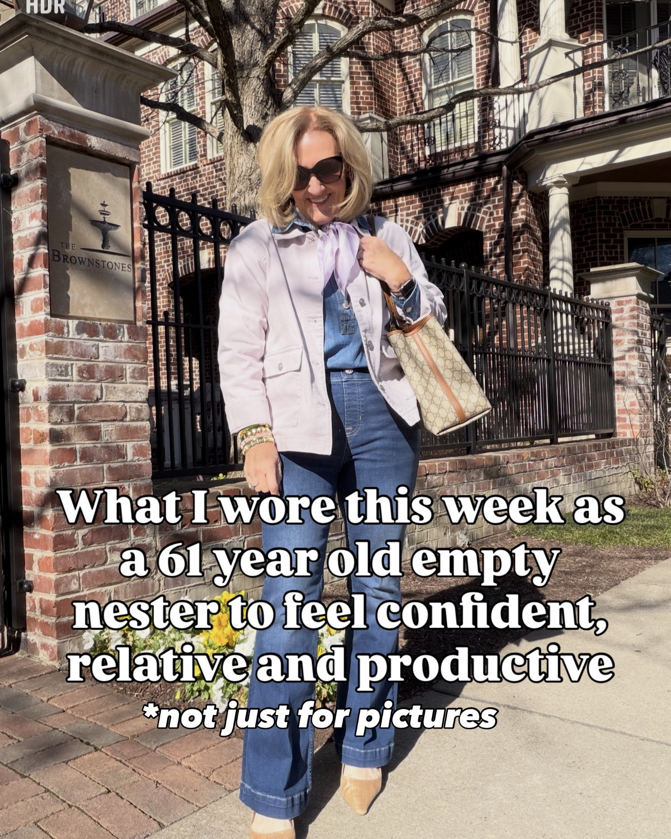 I post my OOTD everyday here in LTK. 
These are all linked in separate posts. Let me know if you have questions on sizing 
Spanx jeans medium petite 
Black dress 8 petite 
Lavender jacket med petite 
Quince sweater & coat medium 
Quince jeans size 29
Ruti pants size 8 petite 


#LTKSaleAlert #LTKPetite #LTKOver40