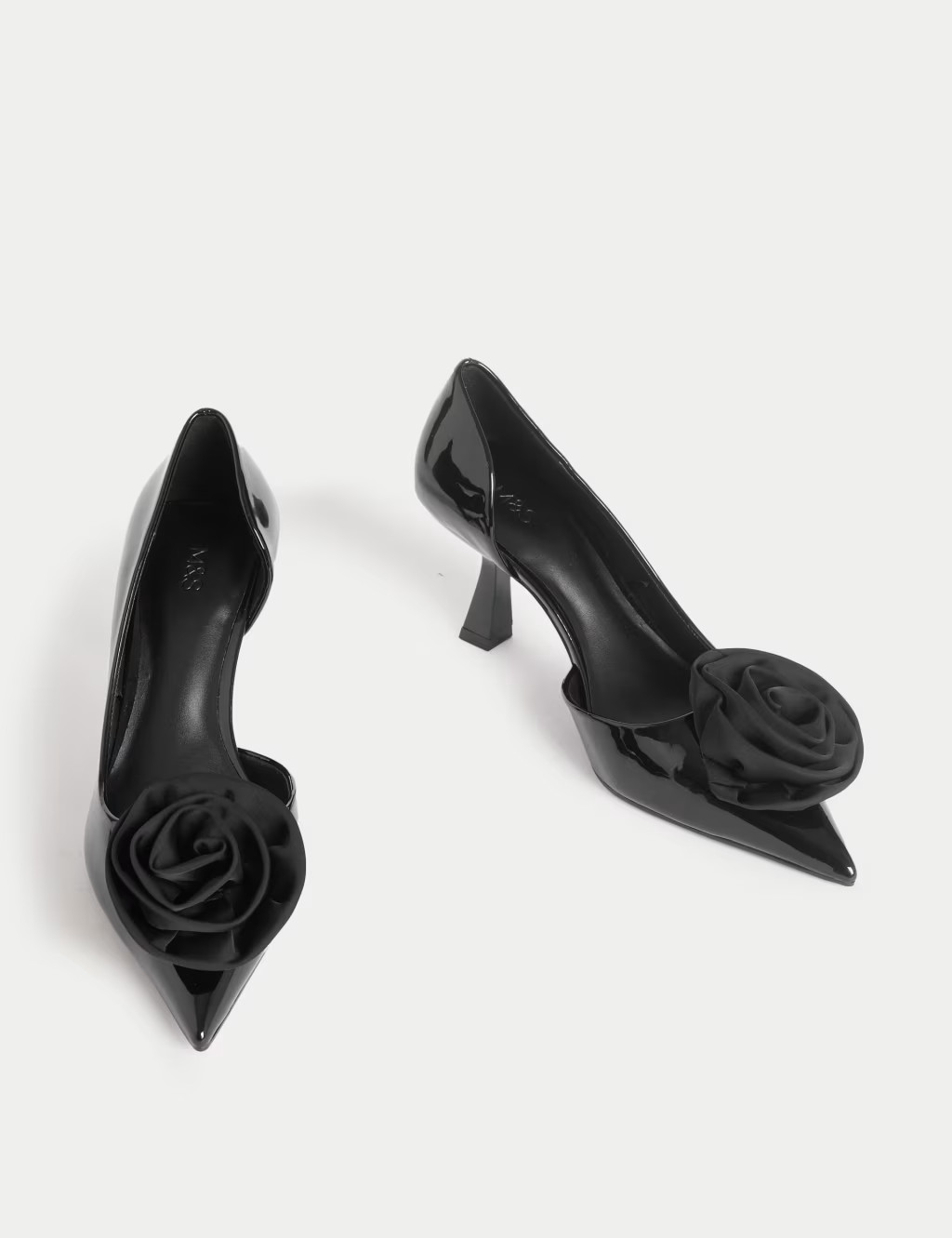 Patent Corsage Stiletto Heel Court Shoes | Marks & Spencer (UK)