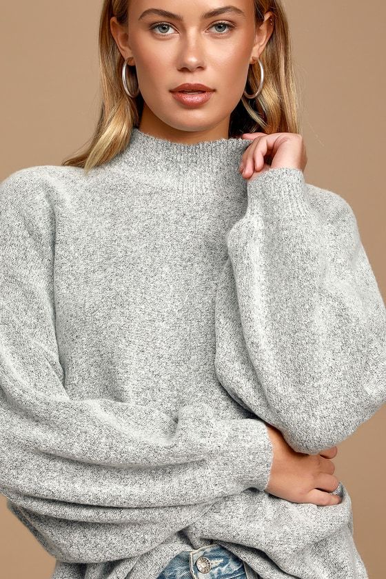 Cozy Perfection Grey Dolman Sleeve Sweater Top | Lulus (US)