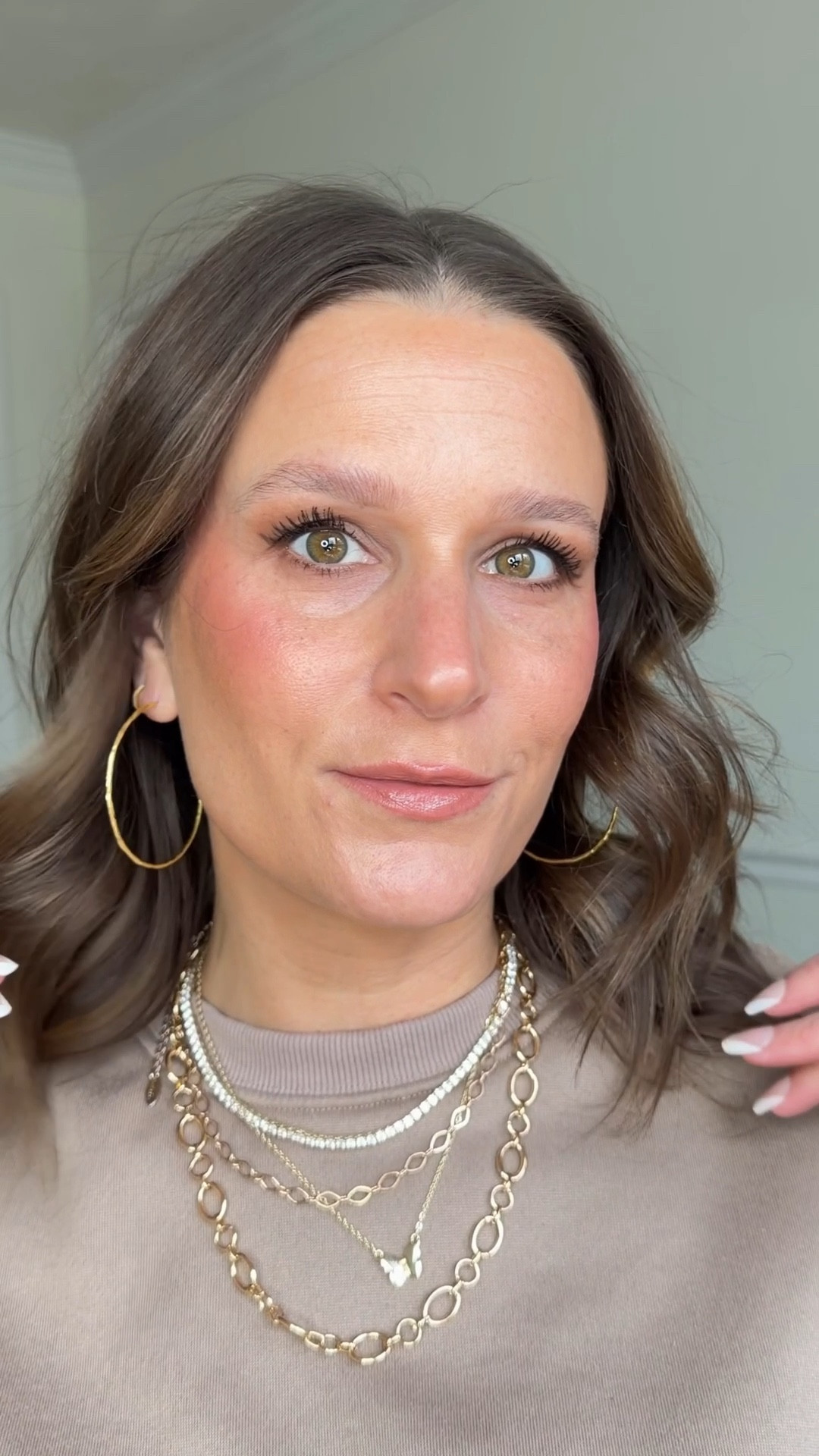 It’s amazing what a little makeup can do to make the eye appear larger!
Products used:
Makeup by Mario Master Mattes in the Neutrals
Maybelline Bubble Colossal Mascara 
