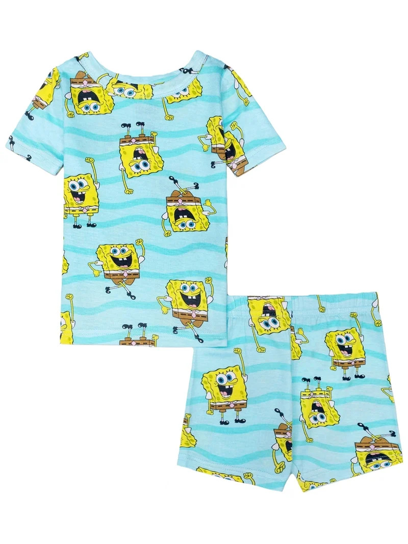 Character Toddler Tee and Shorts Viscose Pajama Set, 2-Piece, Sizes 12M-5T | Walmart (US)