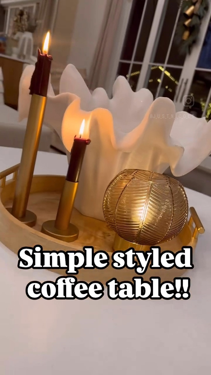 Simplest way to elevate your coffee table is to style it with a decorative tray!! 👌🏼 Sometimes your decor can find itself aimlessly, wandering, and in desperate need of a home. This tray is super versatile and can be used in so many more places than just coffee tables — entry console, bathroom vanity, kitchen table, laundry room…anywhere you need to pull individual pieces into a stylish group!! 

#LTKHome #LTKWatchNow #LTKFindsUnder50