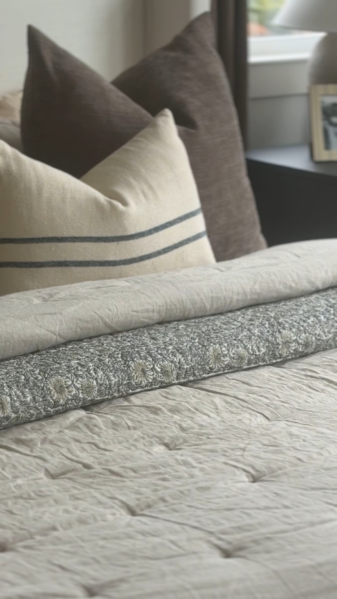 Neutral bedding but make it layered 🤍 soft textures, subtle pattern, and cozy finishes that instantly elevate a bedroom. Everything is linked on LTK for an easy refresh.

#LTKHome