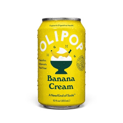 OLIPOP Banana Cream Prebiotic Soda - 12oz | Target