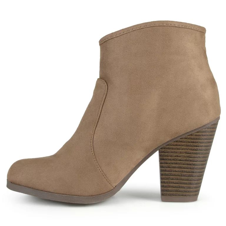 Wome'ns Wide Width Faux Suede High Heel Ankle Boots | Walmart (US)