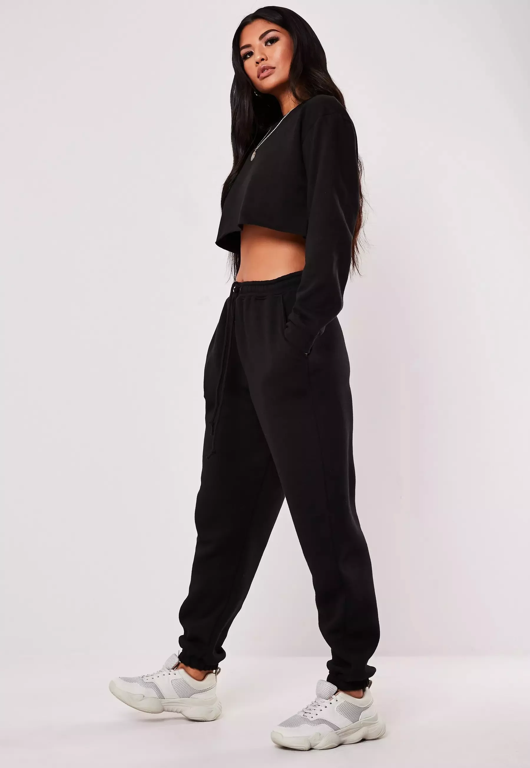 Black oversized 90s discount joggers