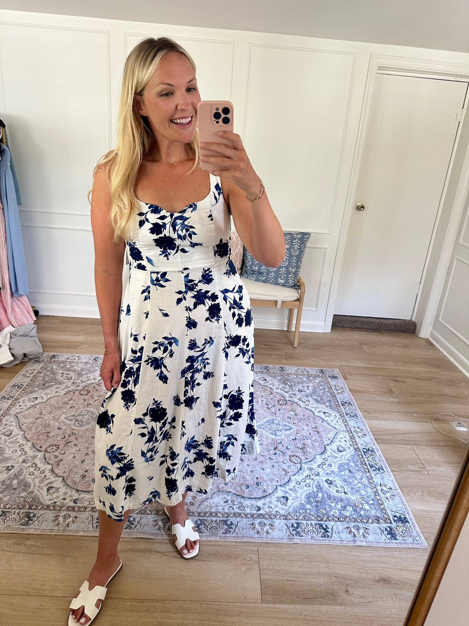 Blue and white dress -  summer dress 

#LTKFindsUnder50 #LTKStyleTip #LTKSaleAlert
